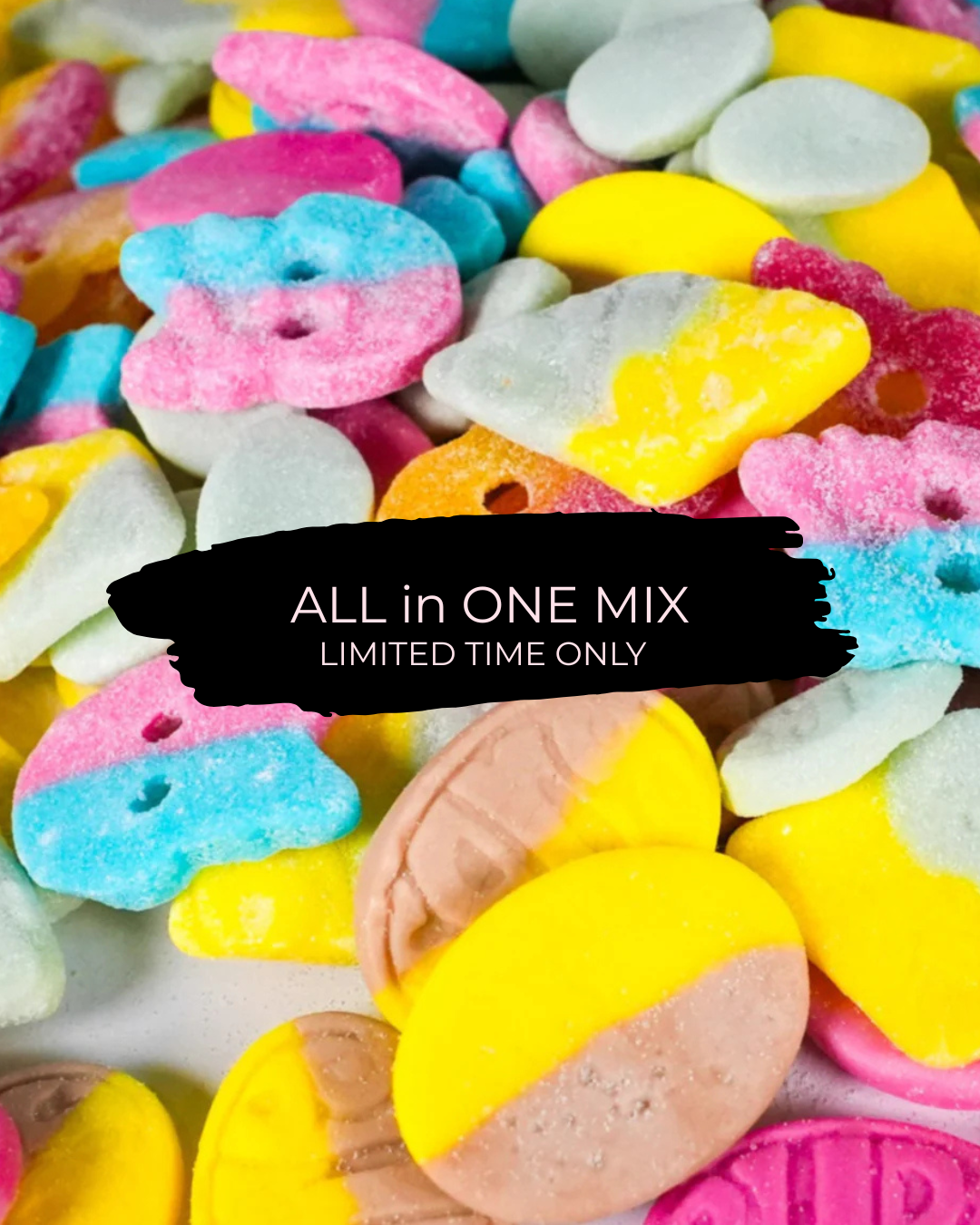 BUBS MIX 11種類 200g 数量限定 BUBS Mix - ALL in ONE - LIMITED TIME ONLY – Nöms Candies