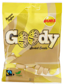 GOODY Bags- Sweet Banana Toffee Ovals 90g